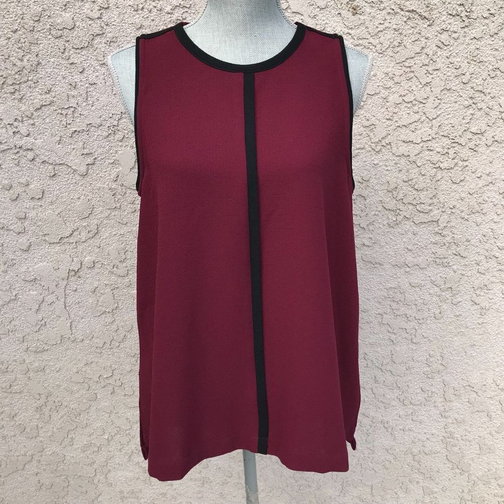 Madewell Burgundy Sleeveless Tunic‎ Top Blouse - Medium